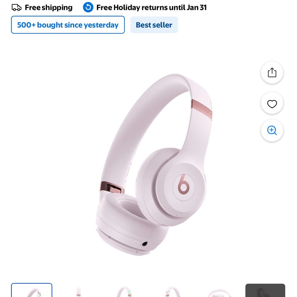 Beats by Dre Over-Ear Headphones - Pink and Rose Gold